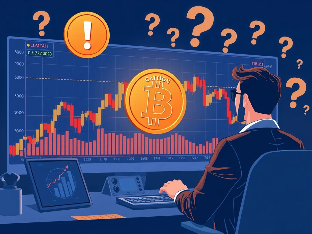 Bitcoin traders reducing leverage during market uncertainty with risk management analysis