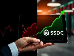 Bitcoin volatility chart compared to stable fixed-rate crypto income growth for portfolio risk management
