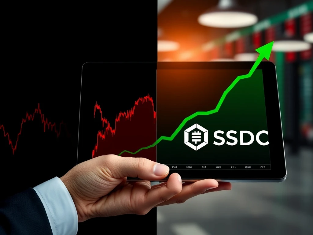 Bitcoin volatility chart compared to stable fixed-rate crypto income growth for portfolio risk management