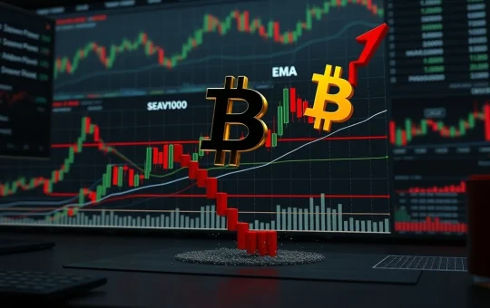 Bitcoin price chart breaking through EMA100 support during weekly market analysis