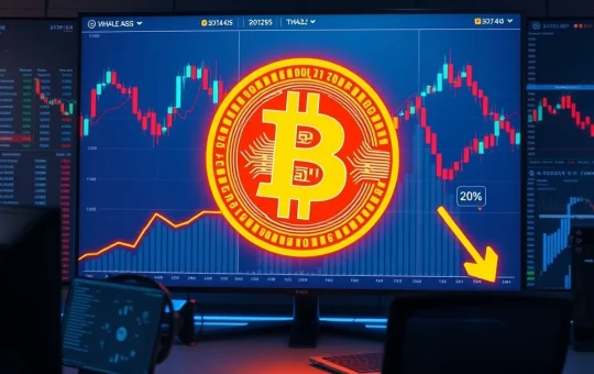 Bitcoin whale holdings data visualization showing significant decline in large holder supply distribution