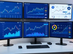 Bitget GetAgent Web intelligent trading assistant dashboard showing cryptocurrency analytics