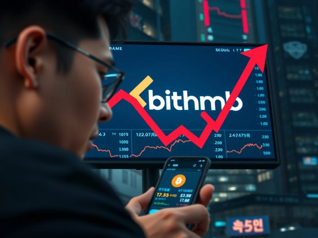 Bithumb Bitcoin error causes panic selling and a sharp market drop on the South Korean exchange.
