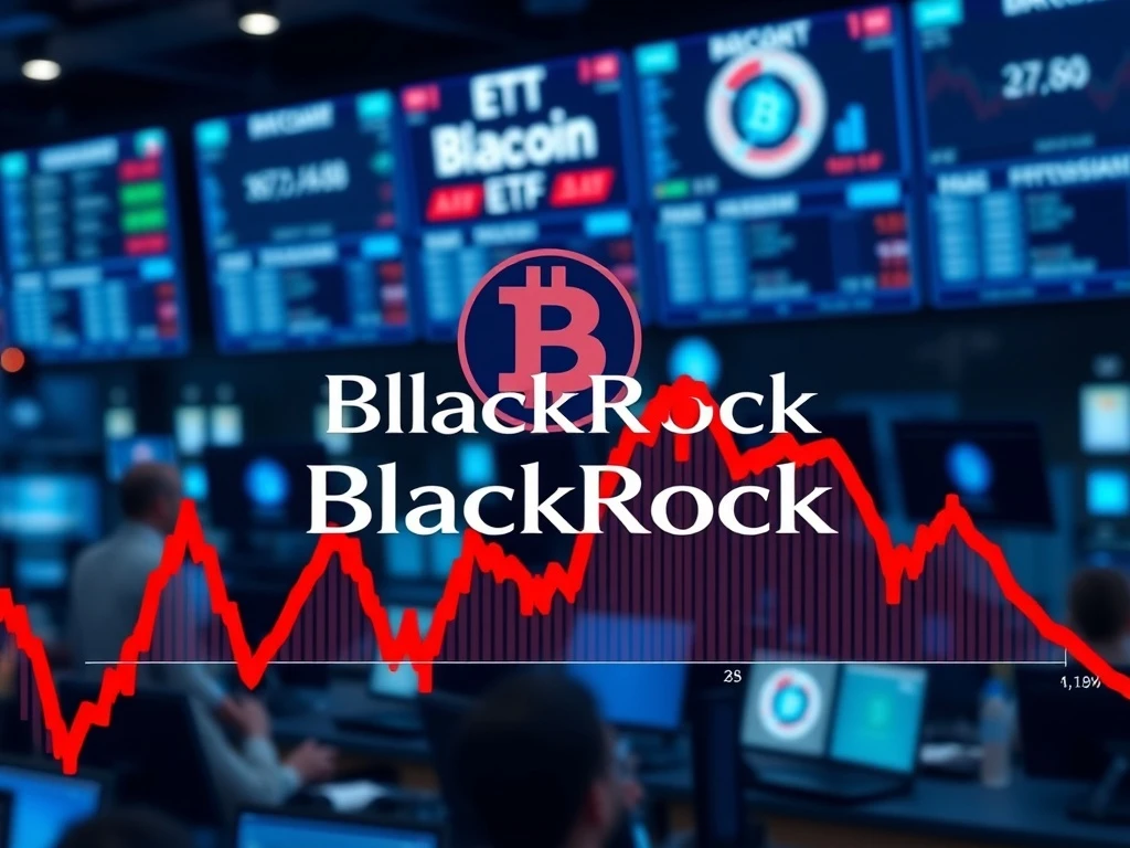 BlackRock Bitcoin ETF IBIT performance decline amid cryptocurrency market volatility in 2025
