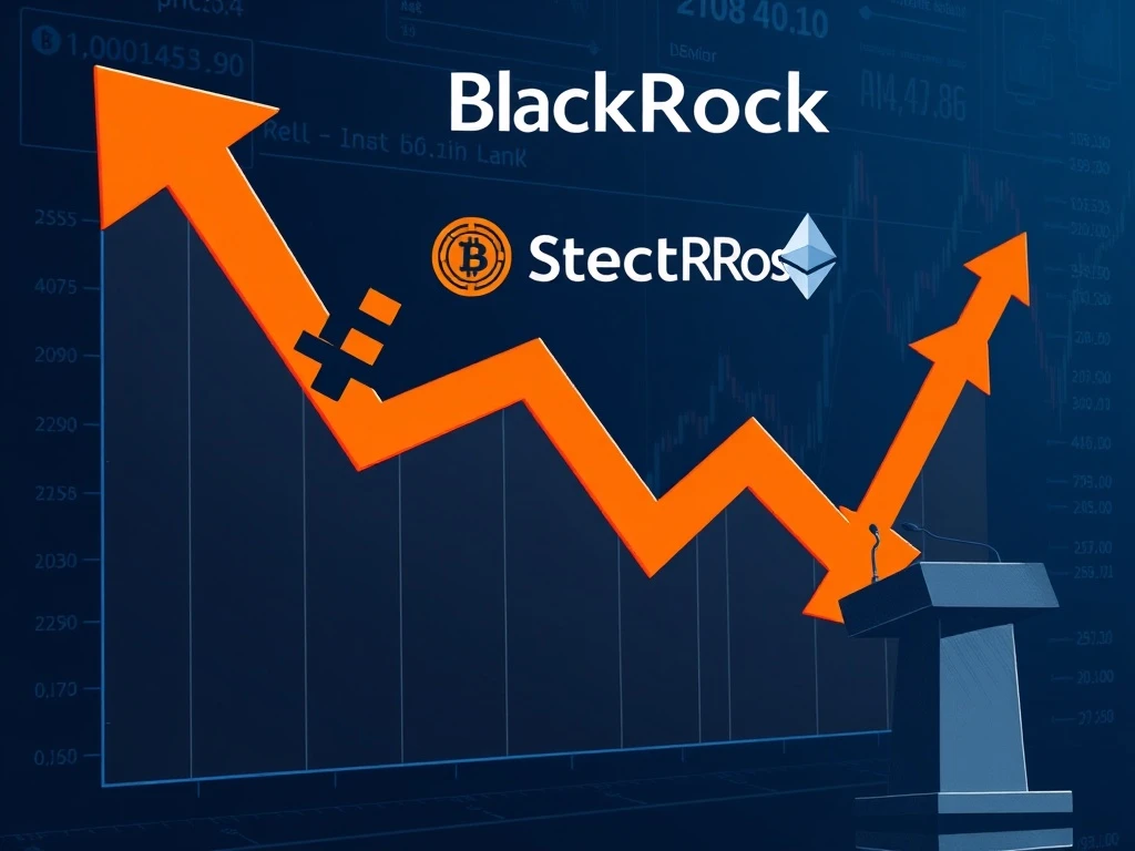 Analysis of BlackRock Bitcoin and Ethereum sale before Trump speech with market data