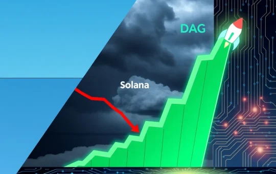 Comparative analysis of BlockDAG's mainnet launch versus Stellar and Solana market performance.