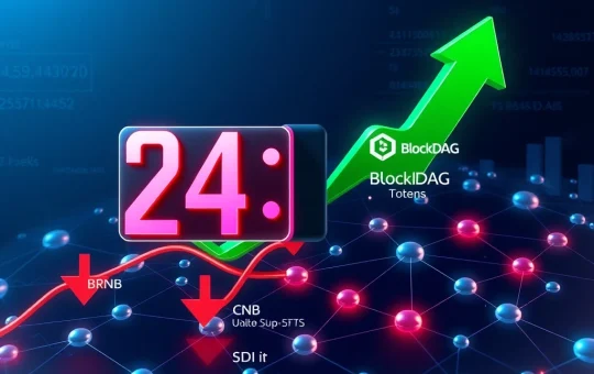 BlockDAG presale countdown with BNB and CryptoNewsInsights breaking support levels in cryptocurrency market analysis