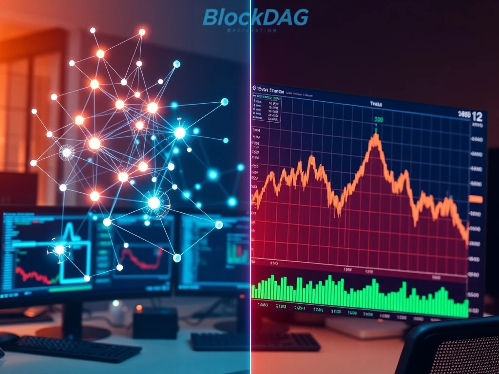 BlockDAG network versus traditional blockchain performance comparison during cryptocurrency market shift
