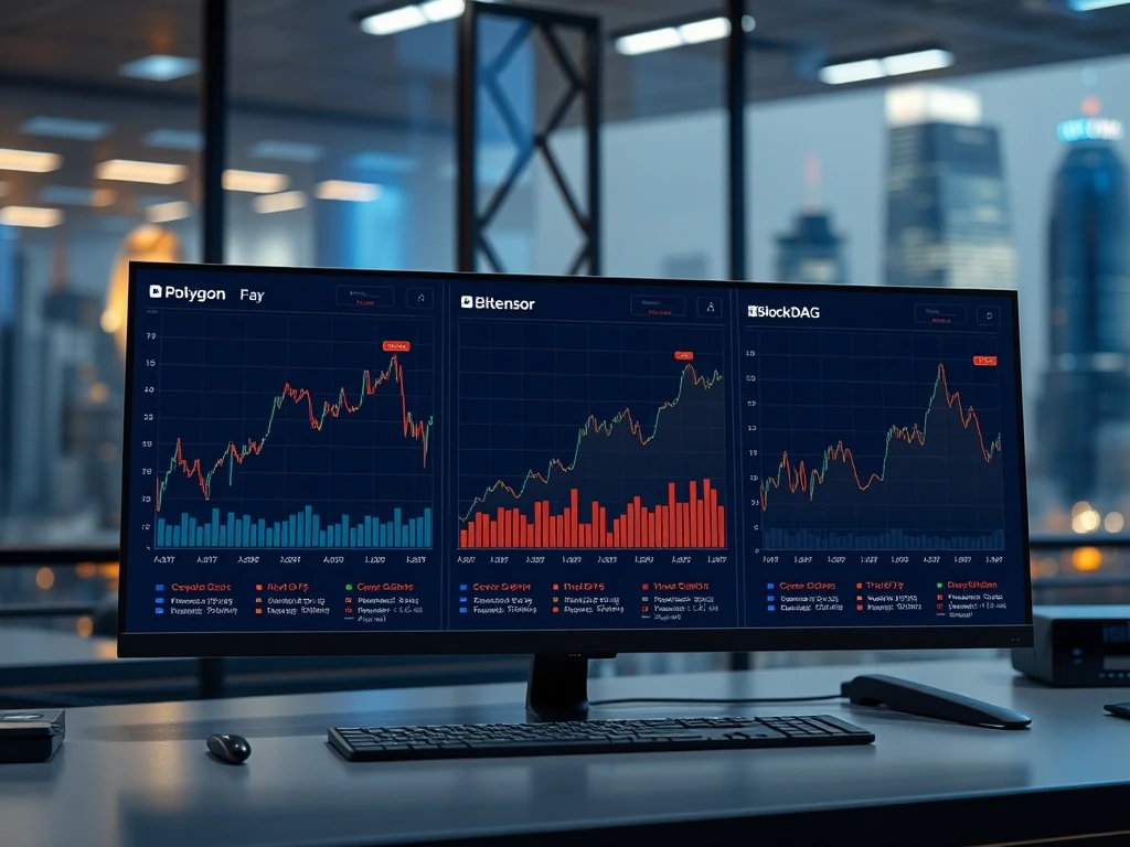 Cryptocurrency market analysis showing BlockDAG growth versus Polygon and Bittensor declines