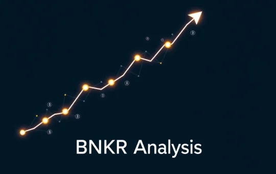 Analyst explaining the dramatic growth and surge of the BNKR cryptocurrency in 2025.