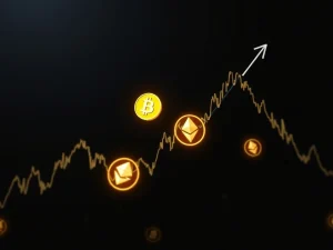 BTC dominance chart showing decline while Ethereum gains market share during cryptocurrency rotation