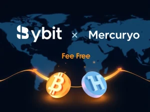 Bybit and Mercuryo partnership enables zero transaction fees for buying USDT and USDC stablecoins.