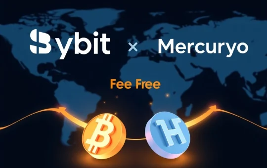Bybit and Mercuryo partnership enables zero transaction fees for buying USDT and USDC stablecoins.