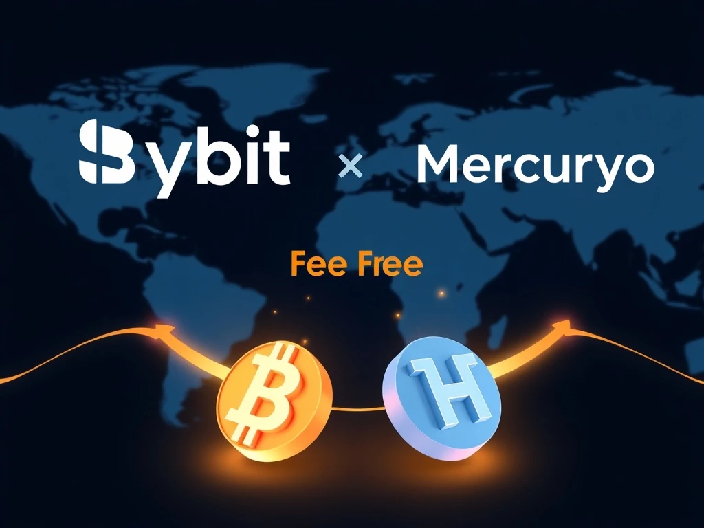 Bybit and Mercuryo partnership enables zero transaction fees for buying USDT and USDC stablecoins.