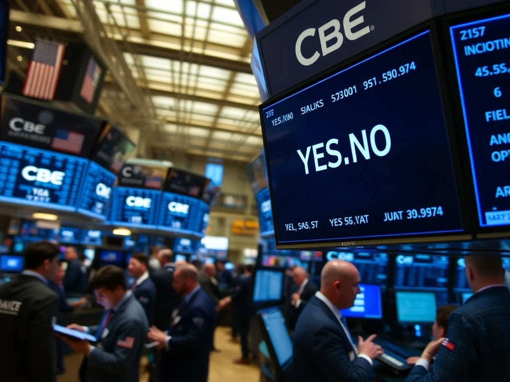 Cboe trading floor showcasing the relaunch of regulated all-or-nothing options contracts.