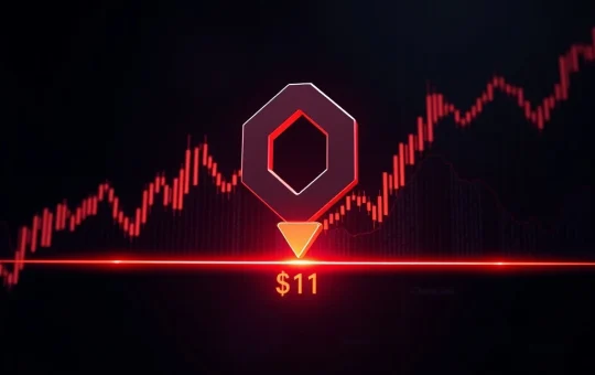 Chainlink LINK price chart analysis showing a critical breakdown below the $11 support zone.
