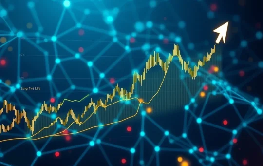 Technical analysis chart showing Chainlink's potential 10x price move trajectory and key resistance levels