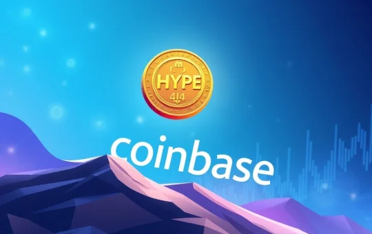 Coinbase exchange listing the HYPE token for spot trading in 2026.