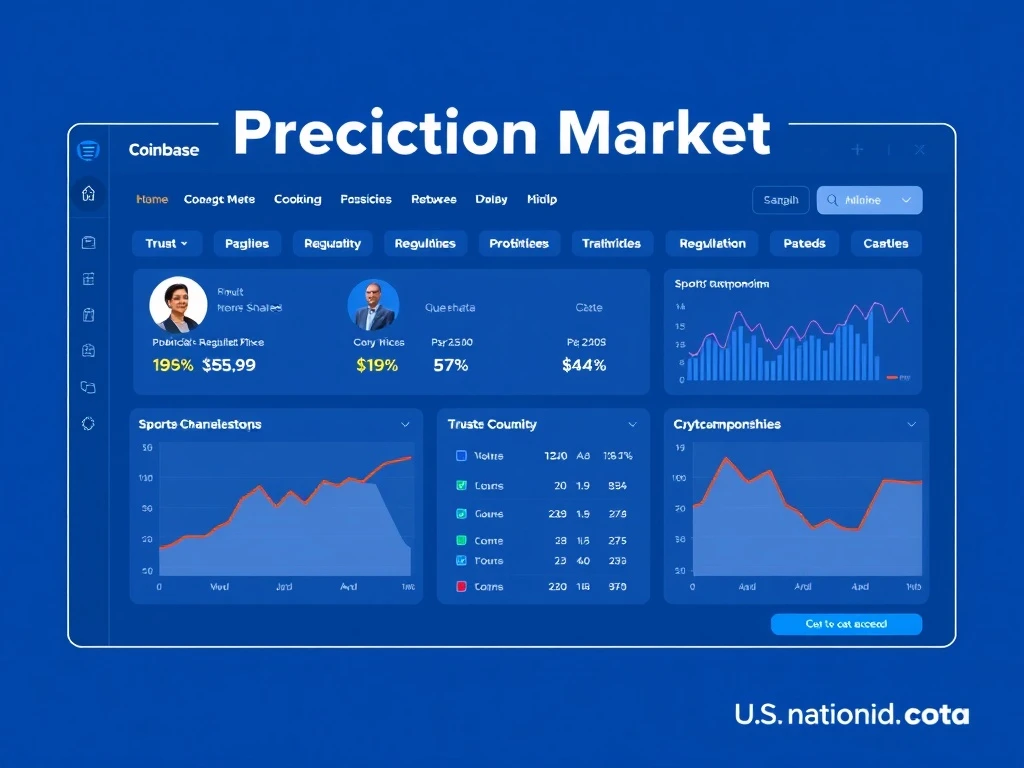 Coinbase Predict platform interface for regulated event-based trading in the United States