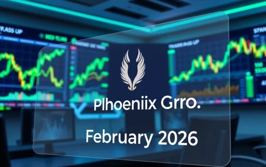 Phoenix Group's February 2026 crypto market snapshot analysis showing mid-cap accumulation trends