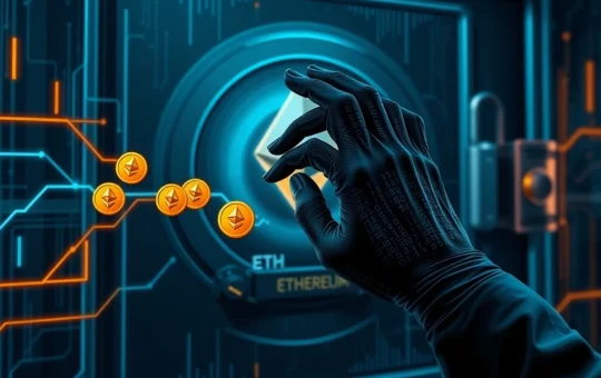 Illustration of an address poisoning attack manipulating a blockchain transaction to steal cryptocurrency.