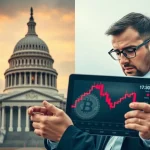 US Senator opposing cryptocurrency bailouts as Bitcoin prices fall due to geopolitical tensions