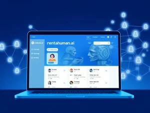 Dashboard of the rentahuman.ai platform where AI agents can hire humans for real-world tasks