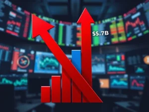 Chart showing the $1.7 billion crypto ETF outflow causing major market liquidity contraction