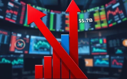 Chart showing the $1.7 billion crypto ETF outflow causing major market liquidity contraction