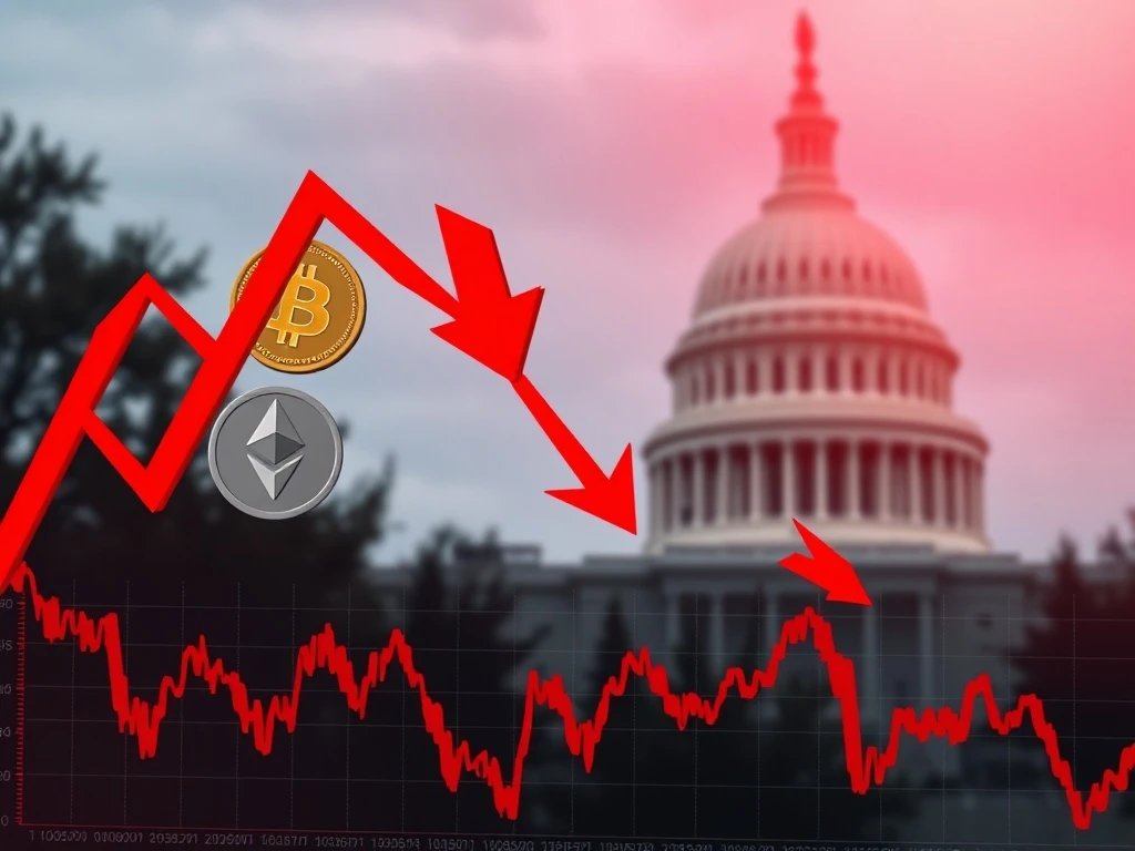Crypto ETF outflows during government shutdown trigger massive Bitcoin and Ethereum fund withdrawals