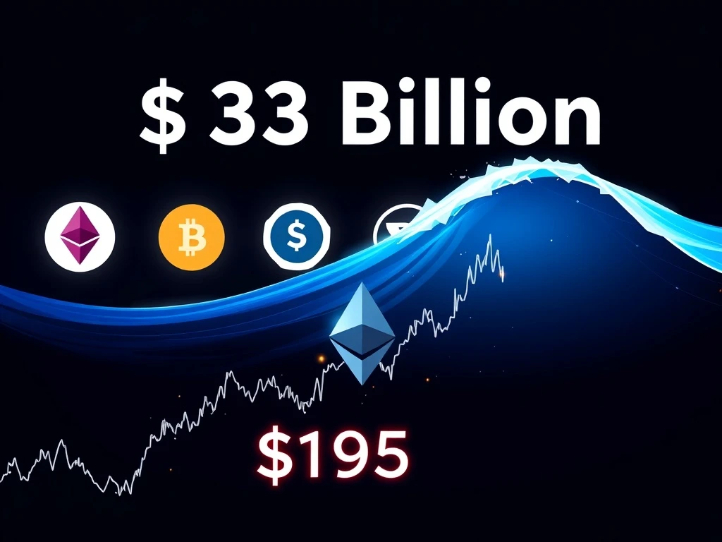 Analysis of $33 billion crypto exchange inflows impacting Ethereum price at $1,955 support level