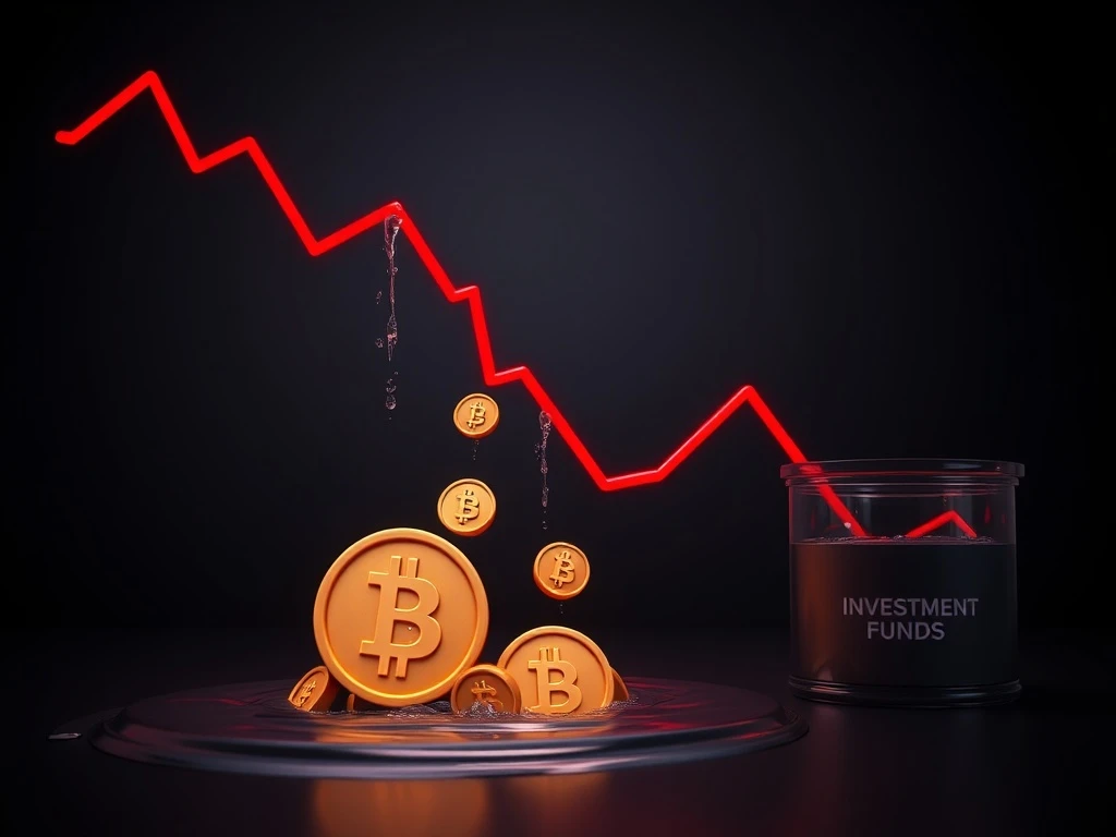 Crypto funds experience massive $1.7bn weekly outflows as Bitcoin leads investor withdrawal.