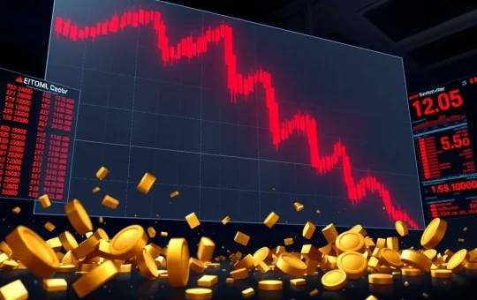 Chart showing $108 million in cryptocurrency futures liquidated during high market volatility