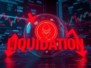 Analysis of crypto futures liquidations showing market volatility and forced position closures for Bitcoin and Ethereum.