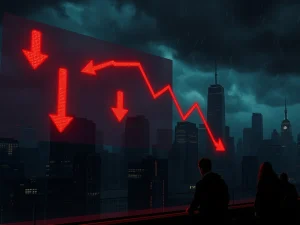 Crypto market downturn analysis showing extreme fear sentiment impacting Bitcoin and Ethereum prices.