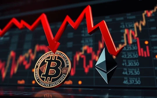 Cryptocurrency market experiencing extreme fear as Bitcoin and Ethereum prices collapse dramatically
