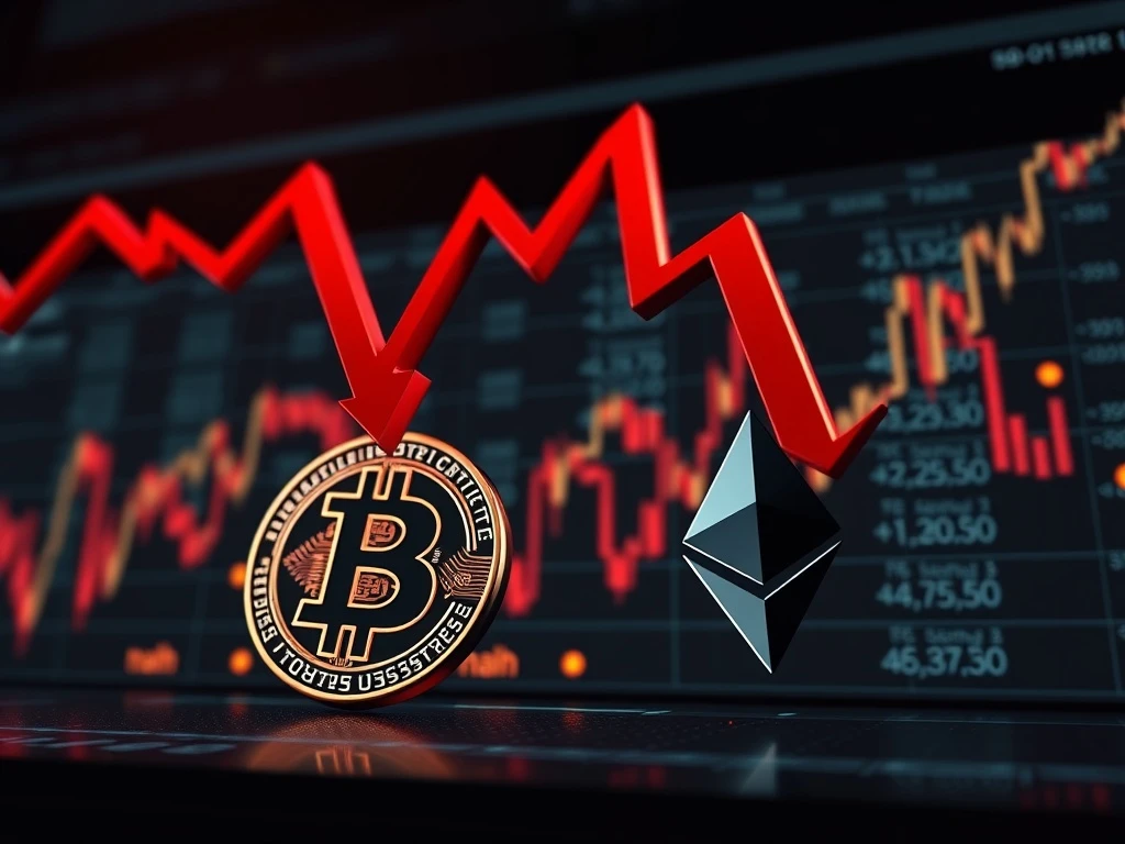 Cryptocurrency market experiencing extreme fear as Bitcoin and Ethereum prices collapse dramatically