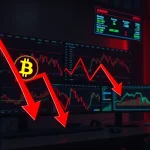 Crypto market sell-off analysis showing ETF outflows and liquidation impacts on digital asset prices