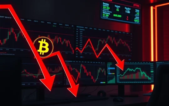 Crypto market sell-off analysis showing ETF outflows and liquidation impacts on digital asset prices