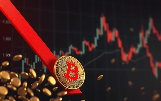 Graph showing crypto sell pressure reaching a 5-year peak as retail investors exit the market