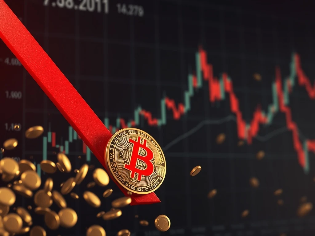 Graph showing crypto sell pressure reaching a 5-year peak as retail investors exit the market