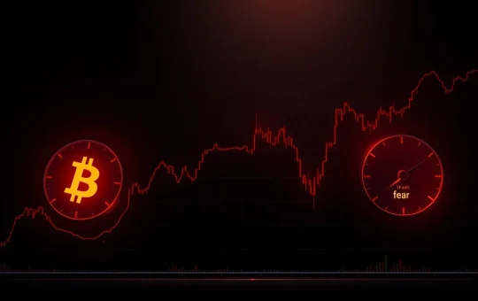 Analysis of crypto sentiment hitting extreme fear levels with Bitcoin price decline comparison chart