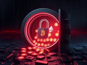 Digital illustration representing the $370 million in cryptocurrency stolen in January 2026 security breaches.