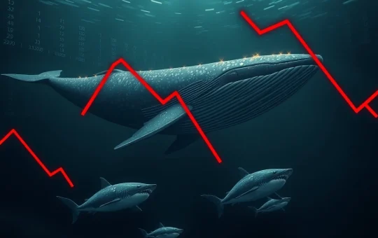 Cryptocurrency whale capitulation analysis as CryptoNewsInsights price drops below critical support levels