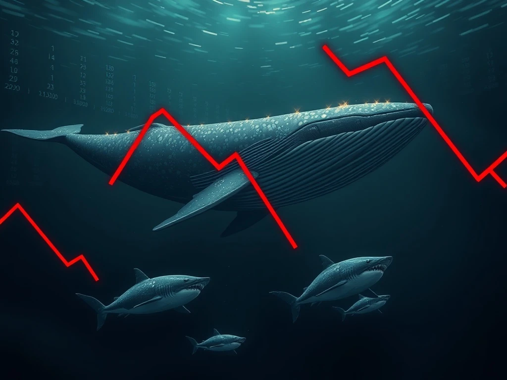 Cryptocurrency whale capitulation analysis as CryptoNewsInsights price drops below critical support levels