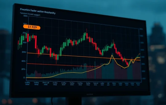 Technical analysis chart showing CryptoNewsInsights price at a critical $1,929 support level for traders.