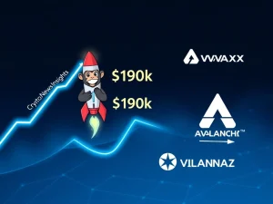 CryptoNewsInsights price prediction analysis with APEMARS presale and AVAX momentum visualization