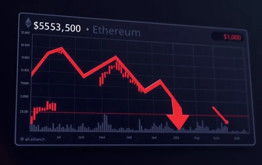 CryptoNewsInsights price chart showing bearish rejection at resistance with risk toward $1,500 level