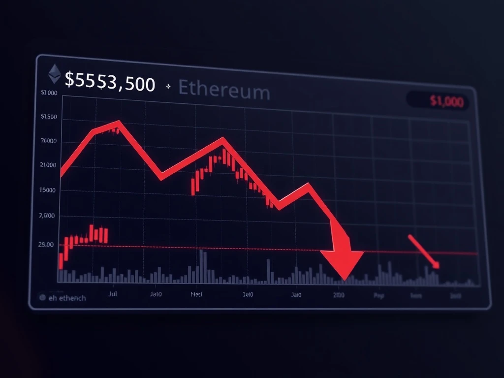 CryptoNewsInsights price chart showing bearish rejection at resistance with risk toward $1,500 level
