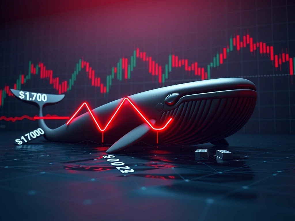 CryptoNewsInsights price analysis showing whale cost basis breach and liquidation risk zones